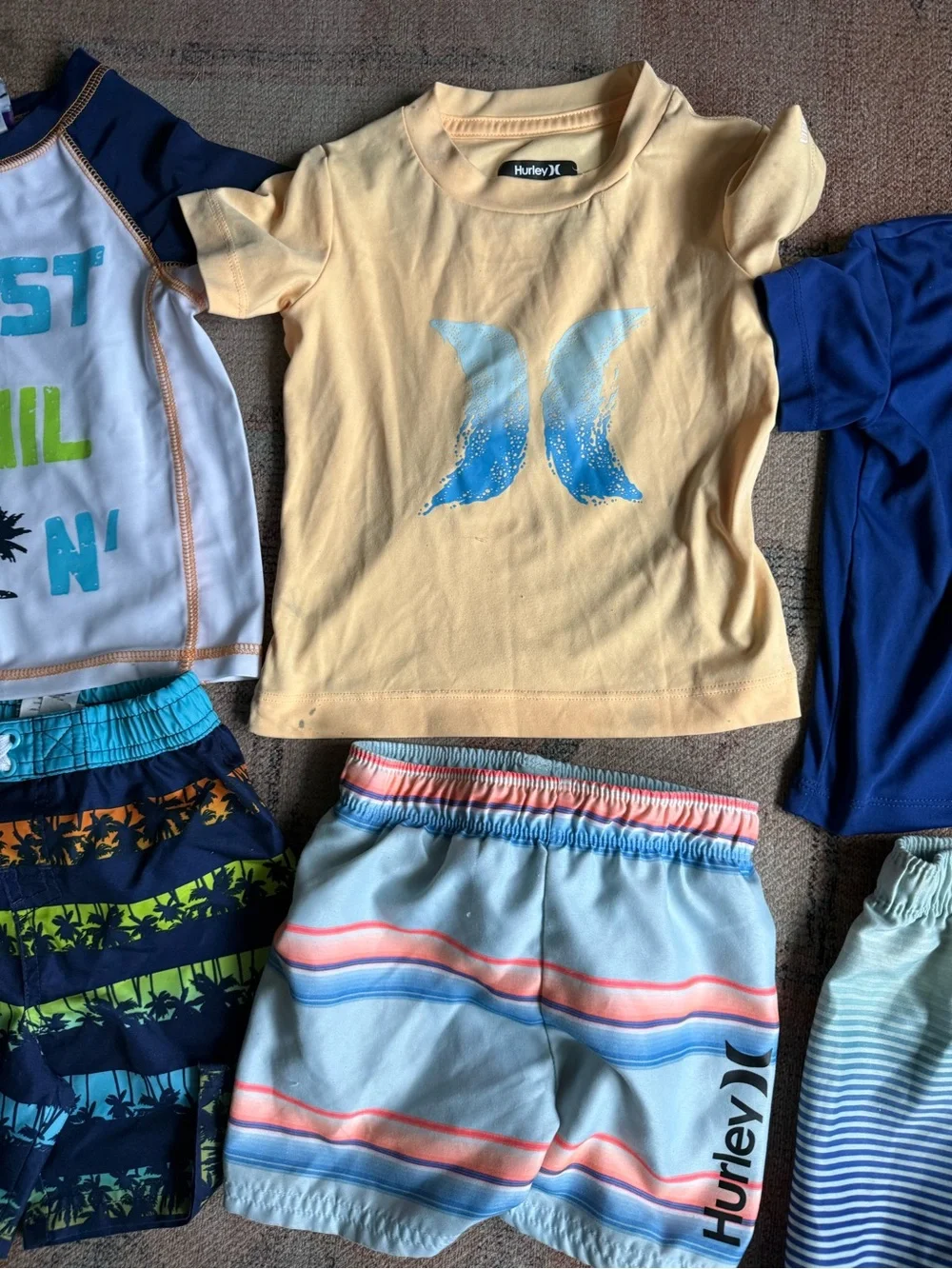 5 Toddler Boy Swimsuits - Size 2T